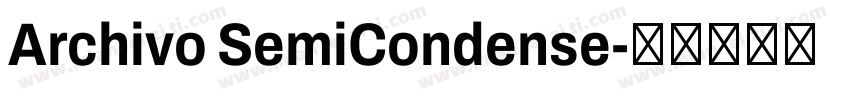 Archivo SemiCondense字体转换
